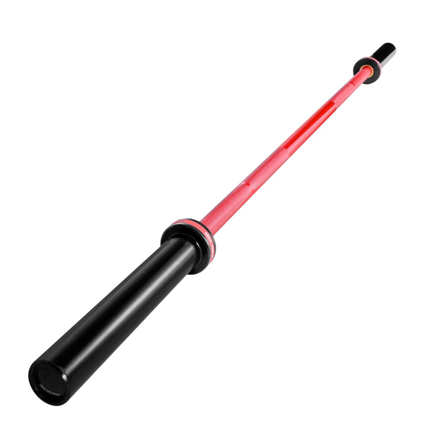 Berry Charmz 6FT barbell bar with knurled grip, fits 2-inch weight plates, ideal for weightlifting, squat, deadlift, and bench press.