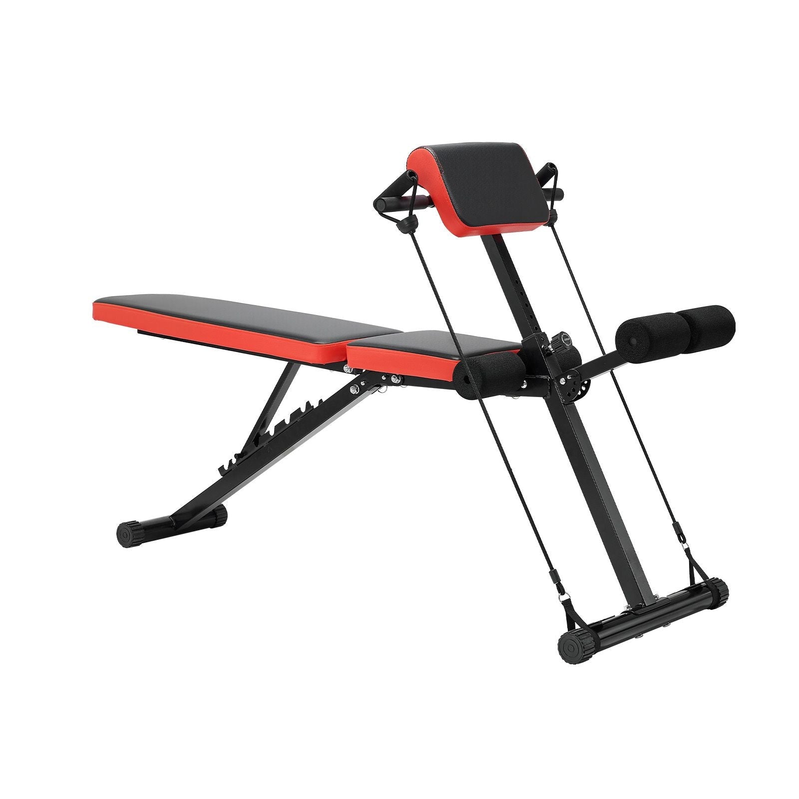 Berry Charmz multi-functional weight bench with adjustable back support, foldable design, ideal for full body home gym workouts.