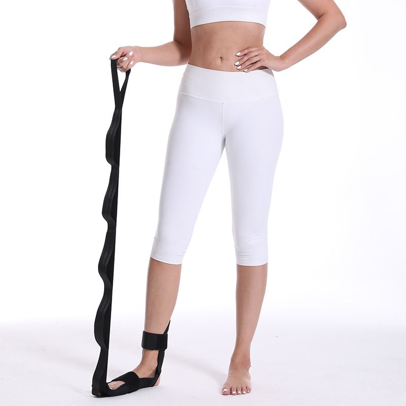 Berry Charmz yoga stretch resistance band for fitness and indoor training, shown coiled on a white background.