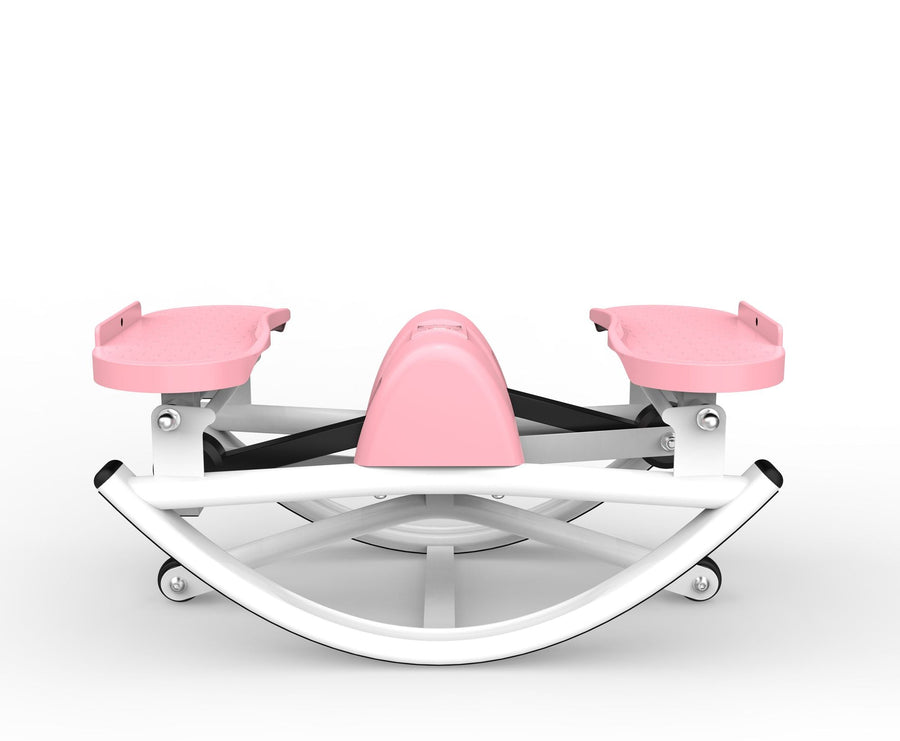 Berry Charmz lateral stepper machine with resistance bands, anti-slip mat, and LCD monitor for home exercise and cardio workouts.