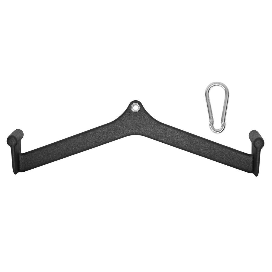 Berry Charmz LAT Pulldown Attachment with rubber-coated handles for cable machine back, bicep, and tricep strength training in home gym