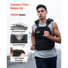 Berry Charmz weighted vest with shoulder pads and reflective stripe, ideal for strength training, running, and fitness workouts.