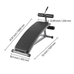 Berry Charmz curved sit-up bench with adjustable height, heavy-duty steel frame, reverse crunch handle, suitable for home gym workouts.