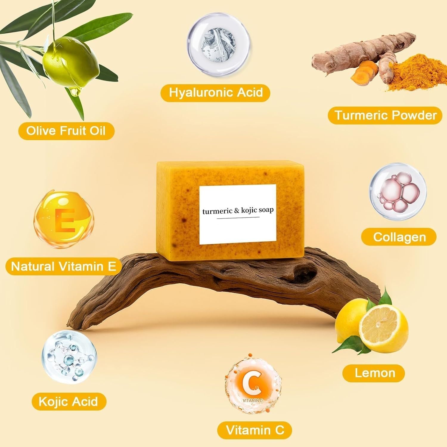 Berry Charmz turmeric soap and face wash set with honey lemon flavor, featuring soap bar and facial cleanser for deep cleansing and skin tone.