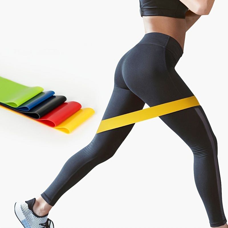 Berry Charmz yoga resistance belt set for leg, thigh, hip, and arm training with elastic Pilates stretch bands for fitness.