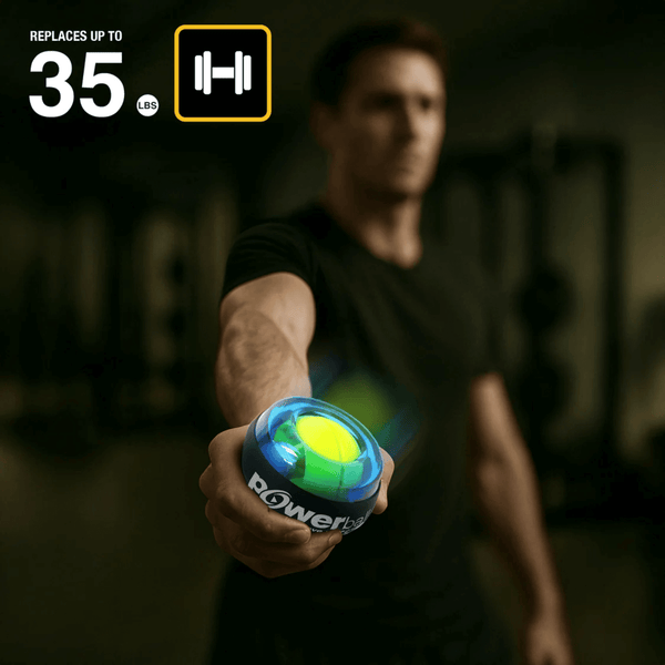 Berry Charmz DFX Sports Pro Powerball Hand Grip Strengthener with textured grip and digital display for strength training.