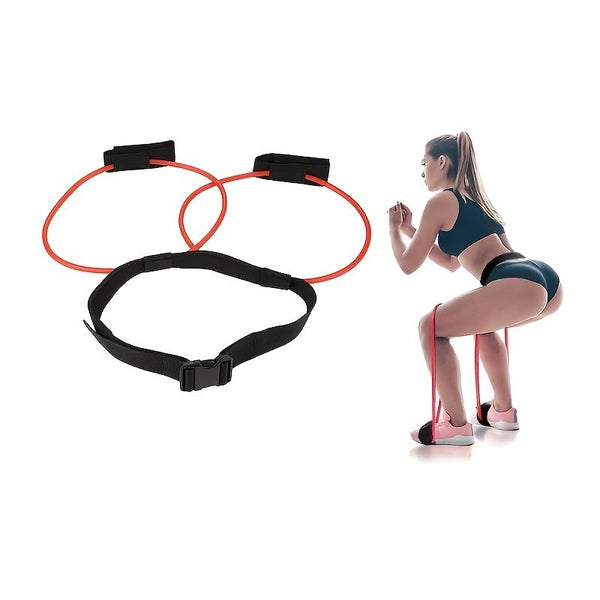 Berry Charmz exercise bounce trainer with slip-on resistance band for home fitness, showing the compact, versatile workout device.