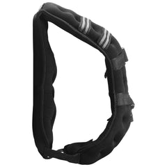 Berry Charmz 16 lb weighted vest with reflective stripe, adjustable buckle, suitable for strength training, running, and fitness.