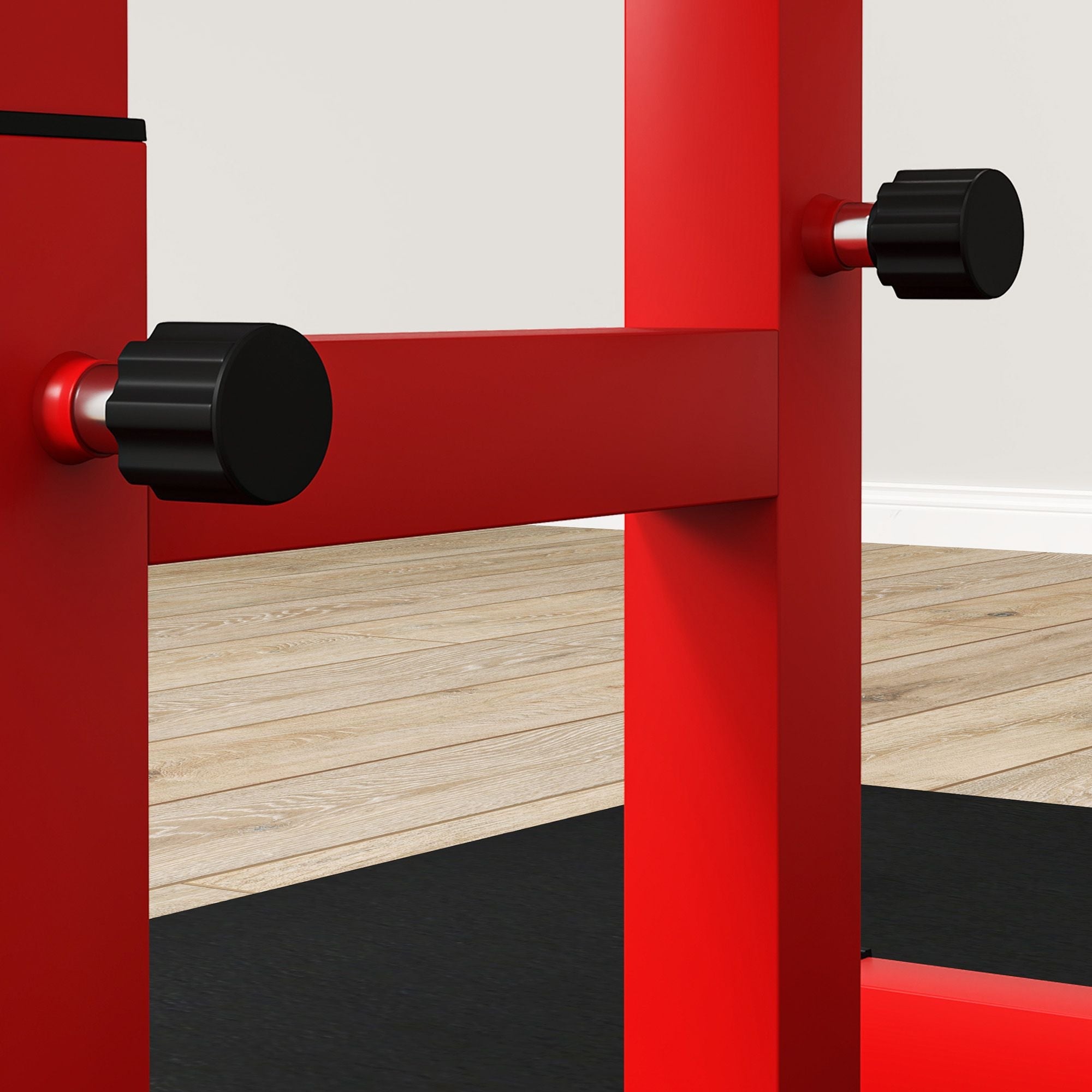 Red Berry Charmz preacher curl bench with adjustable seat for bicep exercises, barbell and dumbbell arm isolation for strength training.