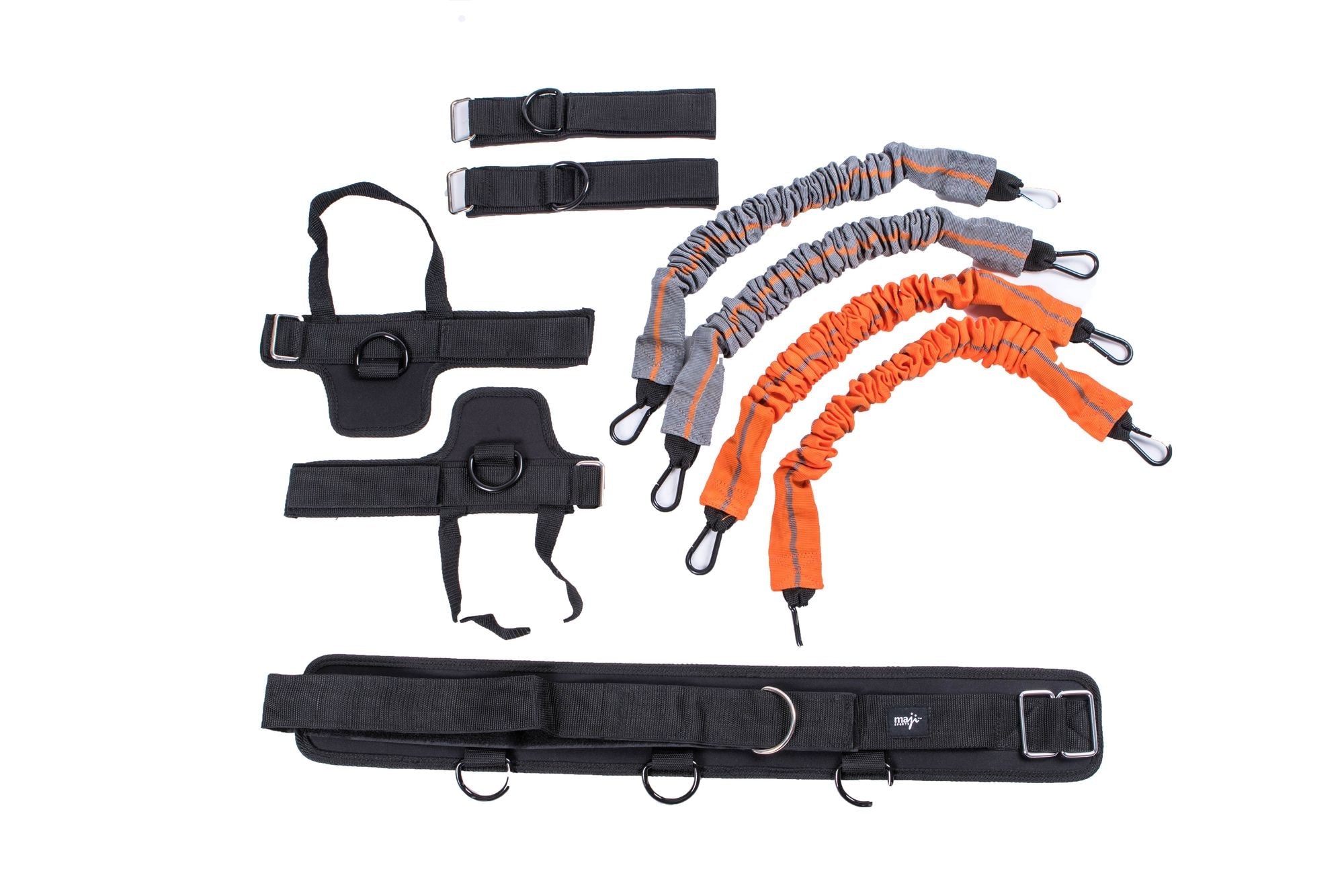 Berry Charmz full body strength and resistance training kit with resistance bands, handles, and ankle straps for versatile workouts.