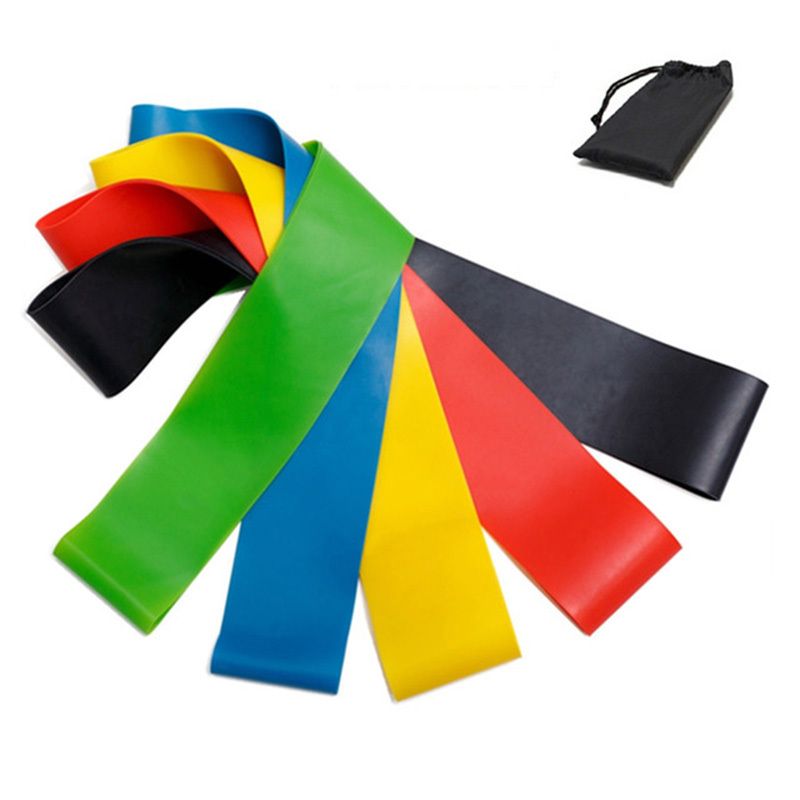 Berry Charmz yoga resistance belt set with elastic Pilates stretch bands for leg, thigh, hip, and arm training, suitable for outdoor fitness.