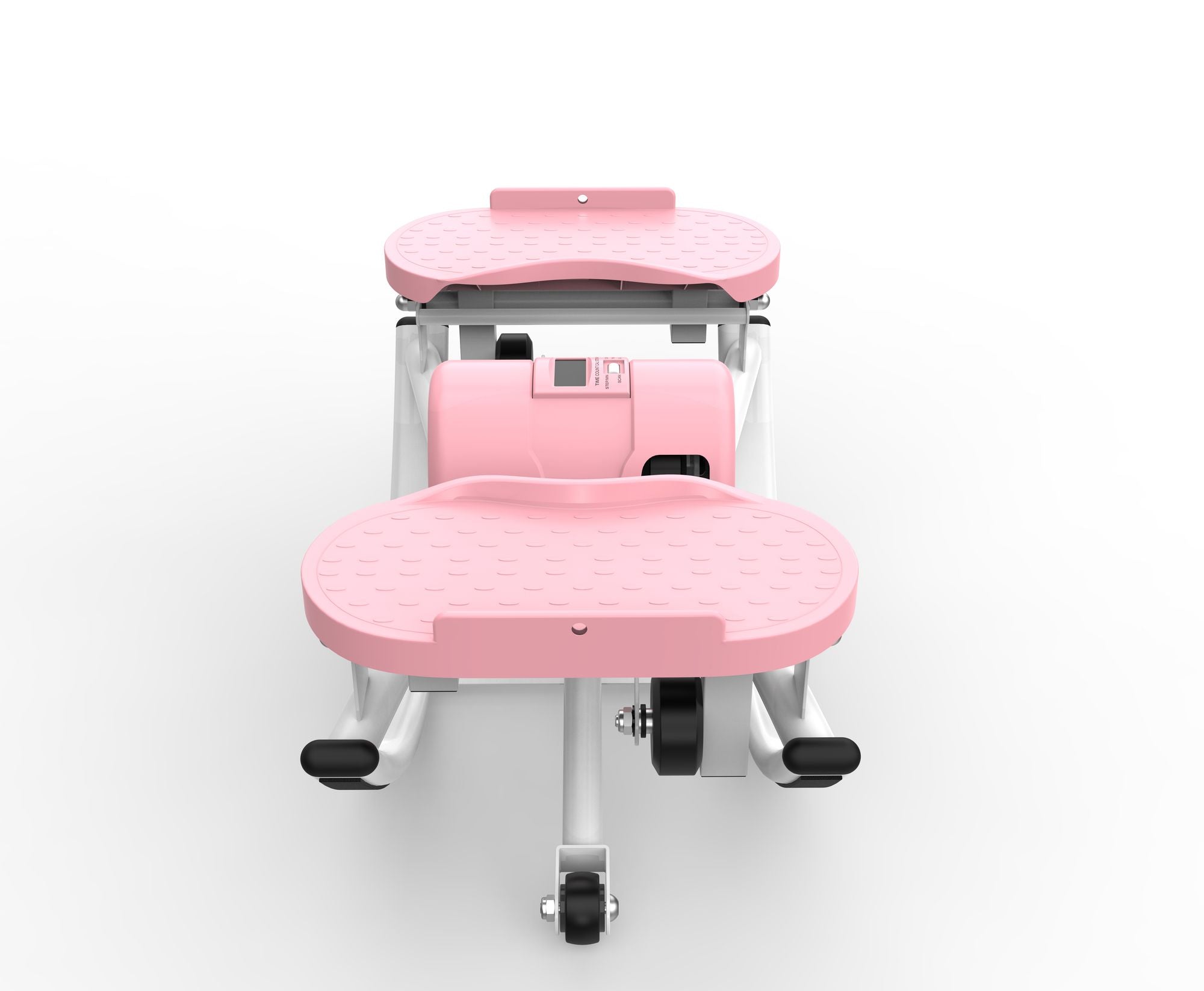 Berry Charmz lateral stepper machine with resistance bands, anti-slip mat, LCD monitor, ideal for home workouts and cardio exercise.