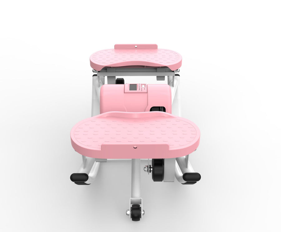 Berry Charmz lateral stepper machine with resistance bands, anti-slip mat, LCD monitor, ideal for home workouts and cardio exercise.