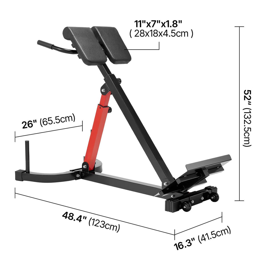 Berry Charmz Roman Chair Hyperextension Bench with adjustable settings for glutes, hamstrings, lower back, and core workouts.
