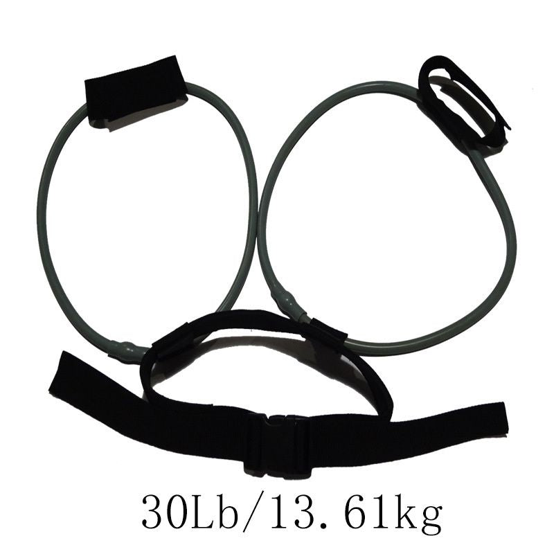 Berry Charmz exercise bounce trainer with slip-on resistance band for home fitness, shown in close-up view.