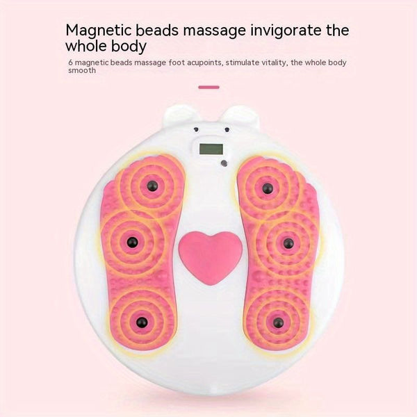Unisex waist twist board by Berry Charmz with smart timer for fitness, sports, and exercise for women, men, and kids.