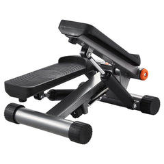 Berry Charmz mini stair stepper with resistance bands and LCD monitor for low-impact cardio workouts.