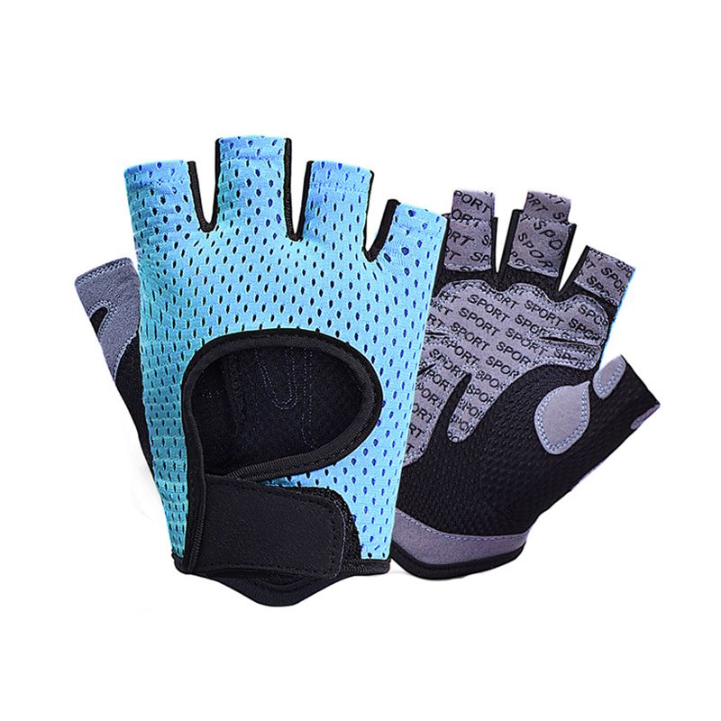Berry Charmz women's gym fitness gloves with breathable half-finger design, anti-slip pads for weight lifting, yoga, cycling, and exercise.