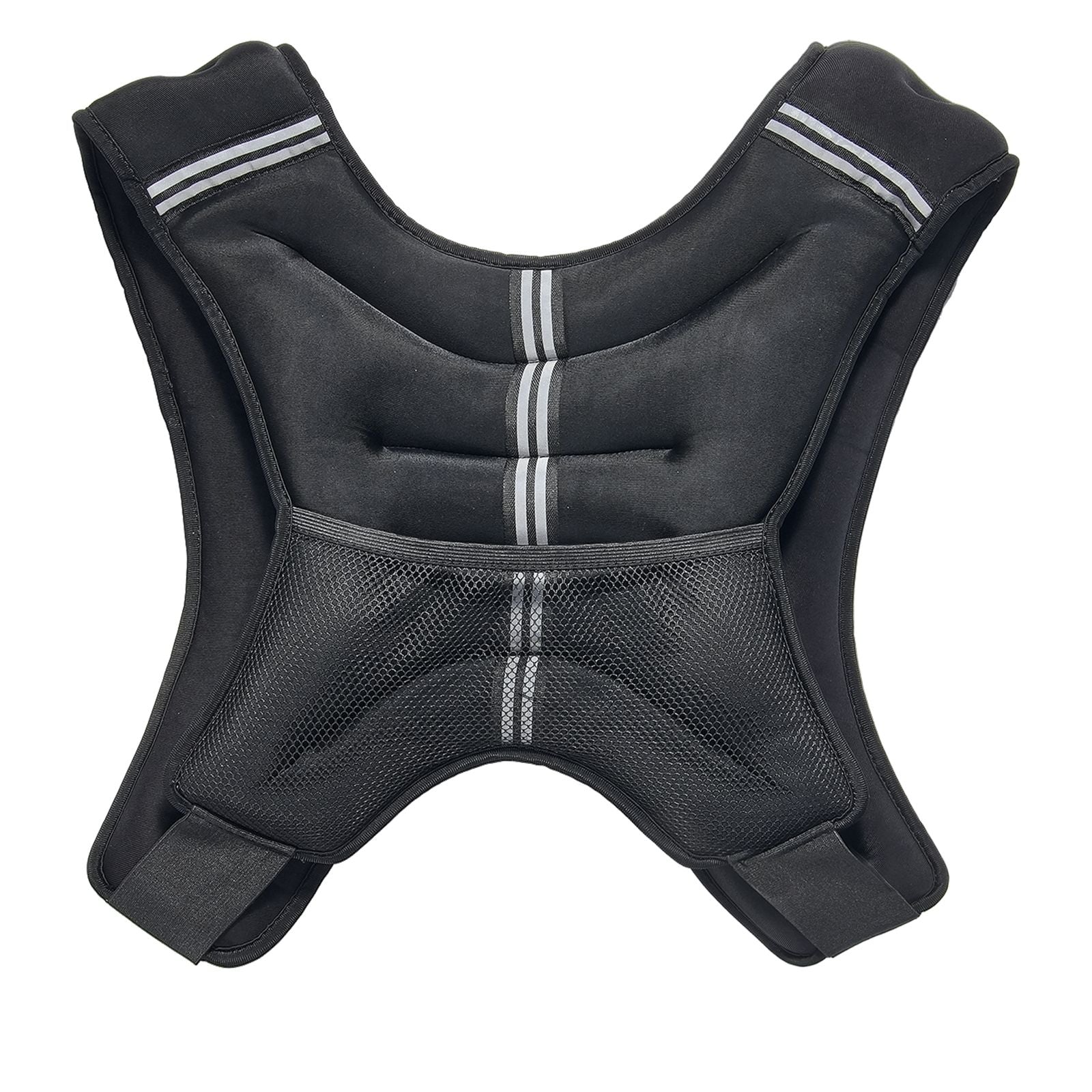 Weighted Vest, 30 lbs Weight Vest with Reflective Stripe, Adjustable Buckle Body Weight Vest for Men Women, Workout Equipment for Strength Training, Running, Jogging, Fitness, and Weight Loss
