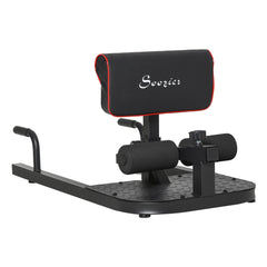 Black 3-in-1 padded push-up, sit-up, and squat machine from Berry Charmz for home gym fitness and strength training.