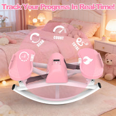 Berry Charmz lateral stepper machine with resistance bands, anti-slip mat, LCD monitor, and professional design for home workouts.