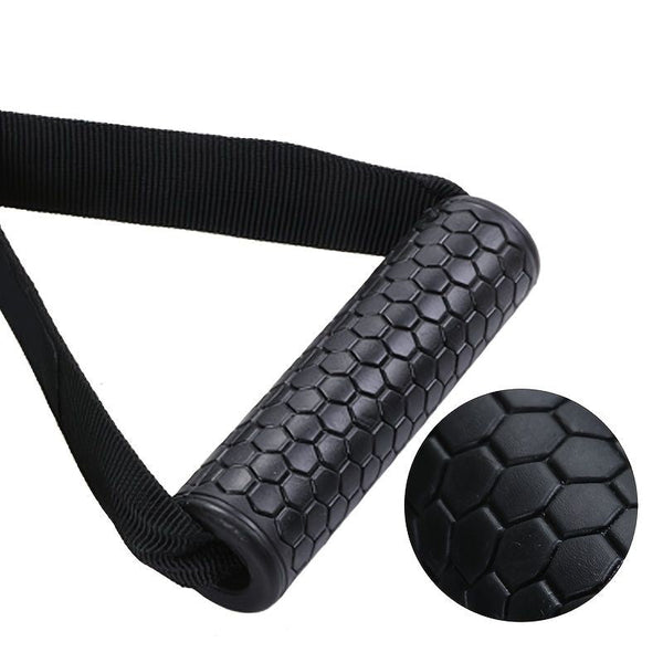 Berry Charmz 2-pack heavy-duty exercise handles with carabiners for cable machine pulleys and resistance bands, gym equipment attachments.