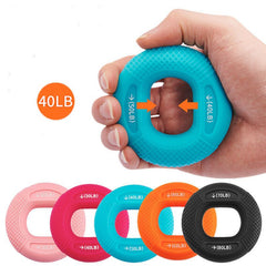 Berry Charmz 40-80LB hand grip strength ring for muscle training, silicone finger expander for fitness and bodybuilding.