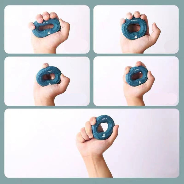 Berry Charmz 40-80LB strength hand grip ring for muscle training, silicone finger expander for fitness and body building.