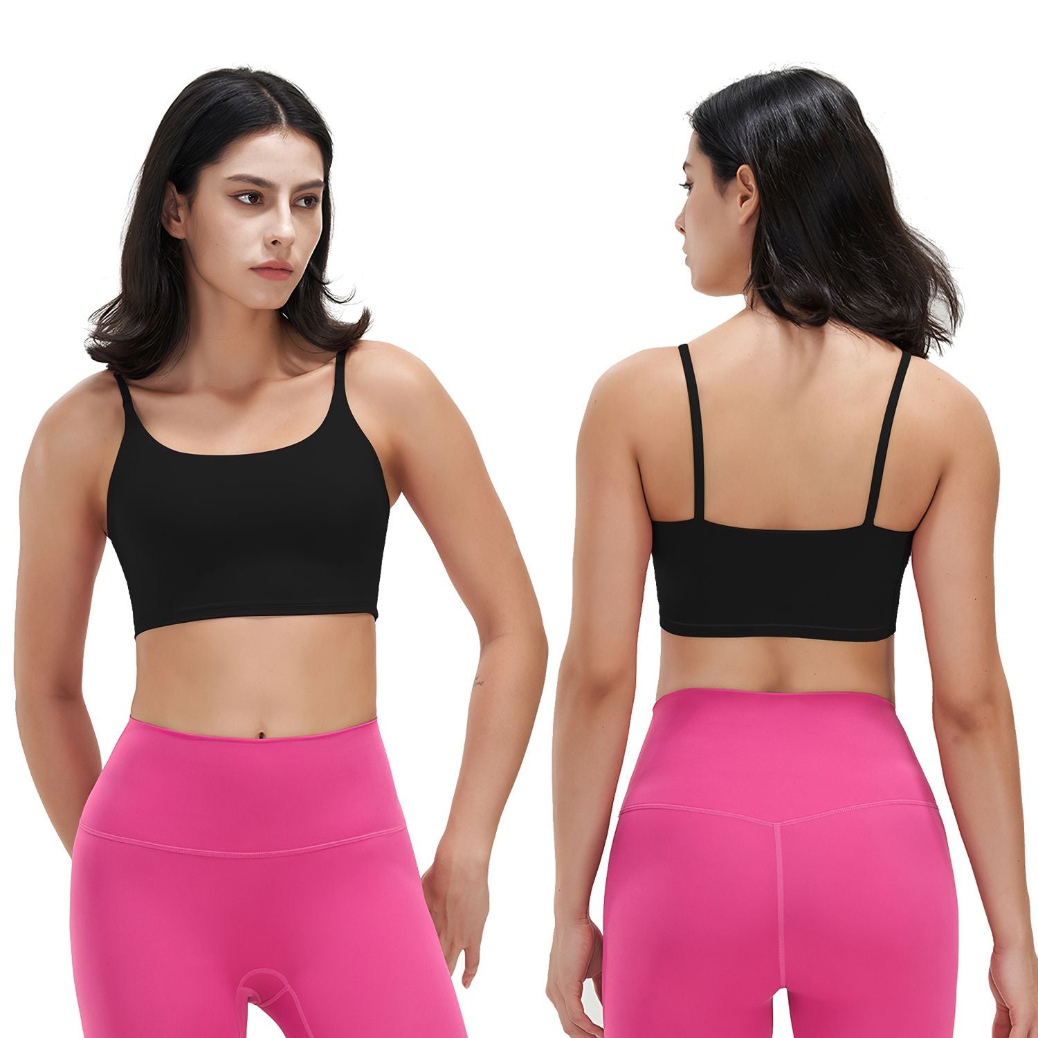 Berry Charmz women's strap sport bras with padded cups, strappy design, square neck, low impact fit, ideal for sexy fitness tank tops
