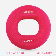 Berry Charmz 40-80LB hand grip strength training ring made of silicone, used for muscle building and finger endurance exercises.