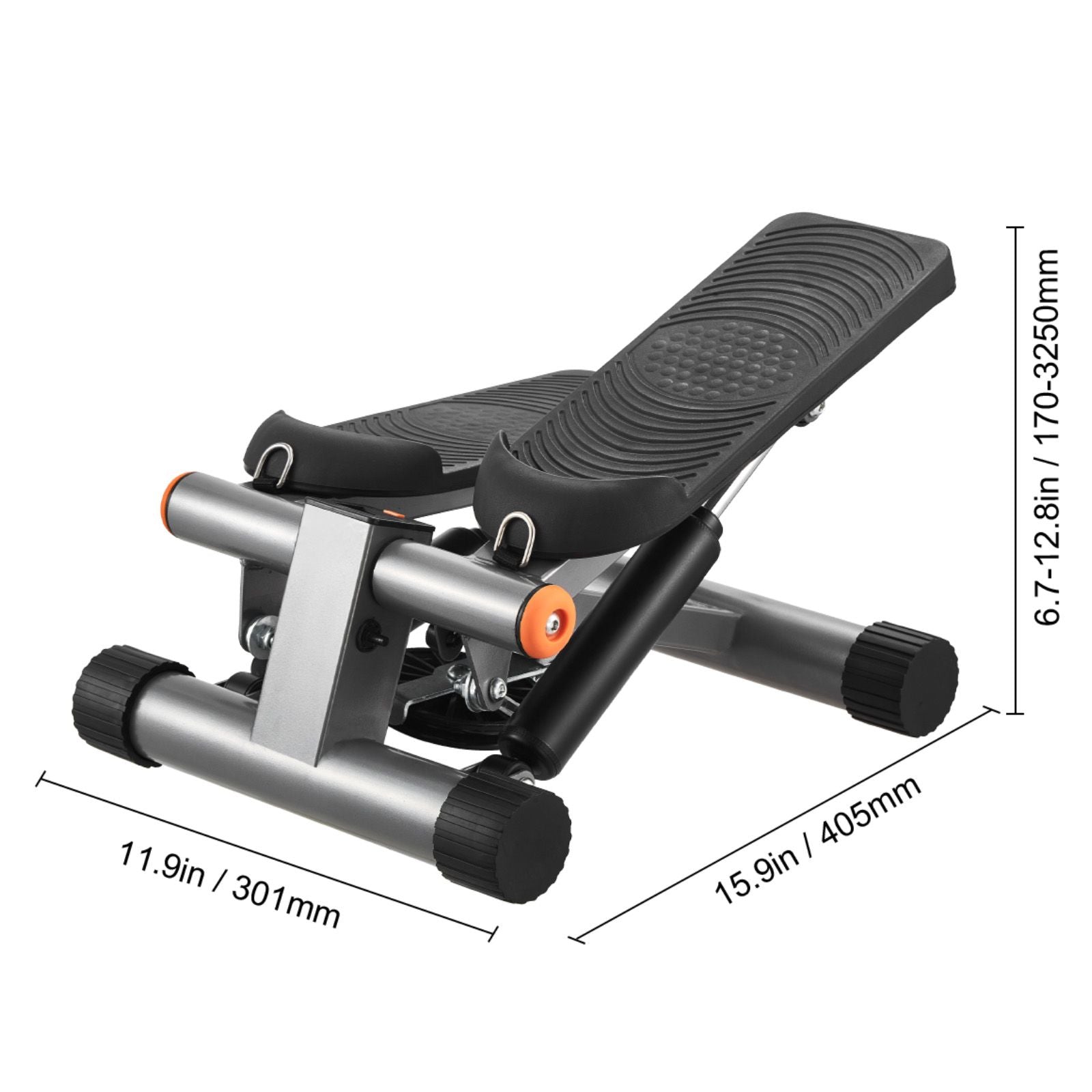 Berry Charmz mini stair stepper with resistance bands, LCD monitor, hydraulic design, suitable for full-body cardio workouts at home.