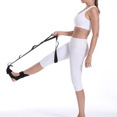 Berry Charmz yoga stretch resistance band for fitness indoor training, shown coiled on a white background.