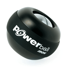 Berry Charmz DFX Powerball IRON forearm muscle builder in black, showing the compact, hand-held device for forearm strength training