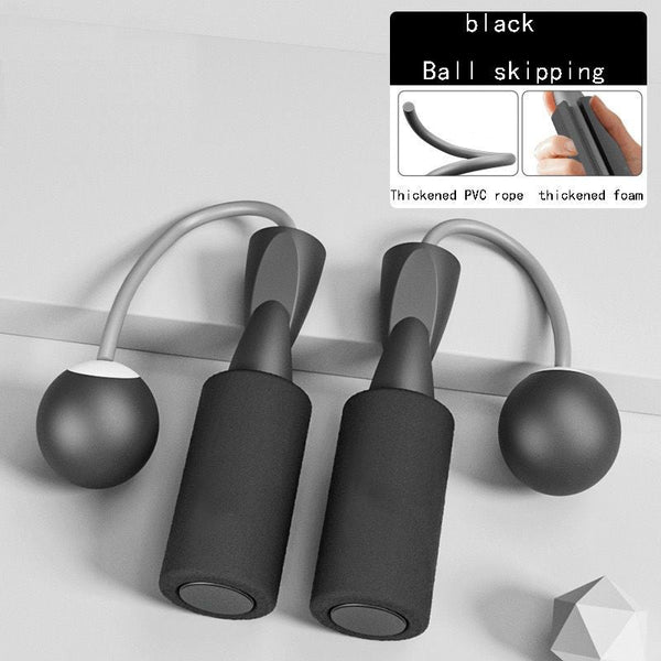 Small ball type cordless bearing rope for skipping training by Berry Charmz, featuring a compact design and durable handles.