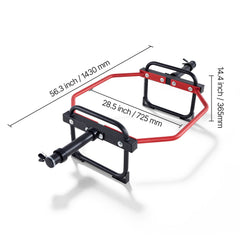 Red Berry Charmz 2-inch hex barbell with 500 lbs capacity, used for shrugs, deadlifts, squats, and shoulder presses in strength training.