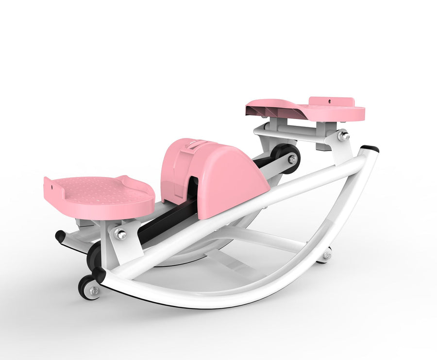 Berry Charmz lateral stepper machine with resistance bands, anti-slip mat, LCD monitor, designed for home workout and cardio exercise.