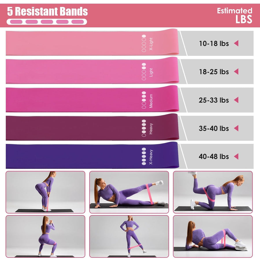 Berry Charmz 14-piece Pilates ring essentials kit with yoga ball, resistance bands, arm stretcher, non-slip socks, and yoga strap.