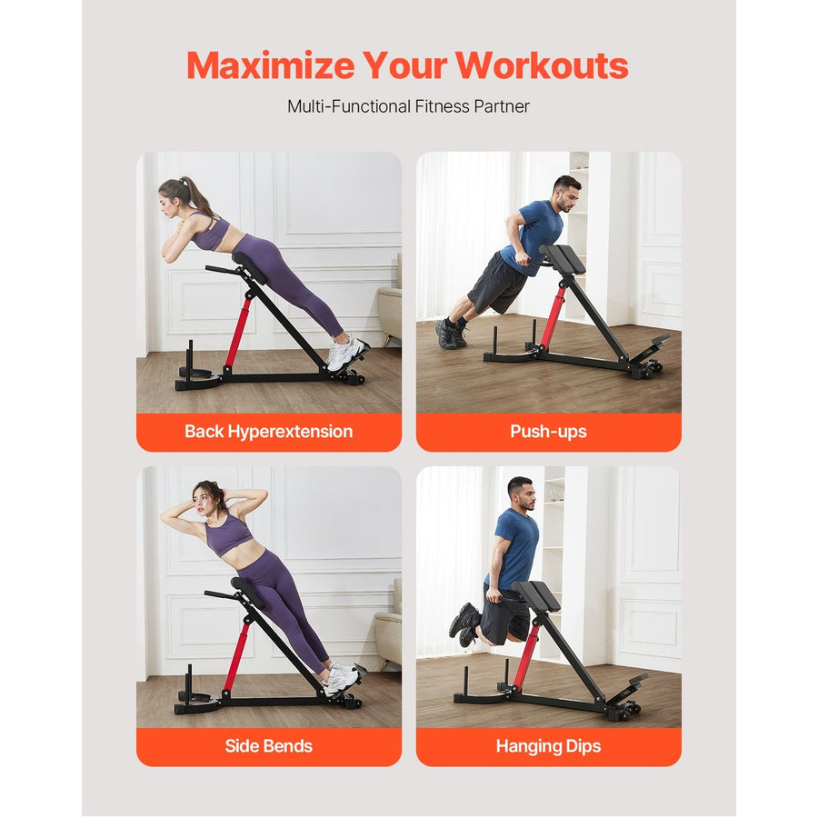 Berry Charmz Roman Chair Hyperextension Bench for glutes, hamstrings, and lower back workouts, adjustable and suitable for home gym use.