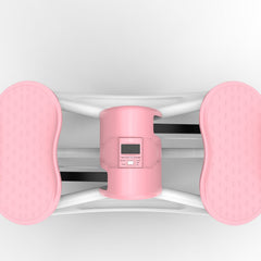 Berry Charmz lateral stepper machine with resistance bands, anti-slip mat, and LCD monitor for home exercise and cardio workouts.