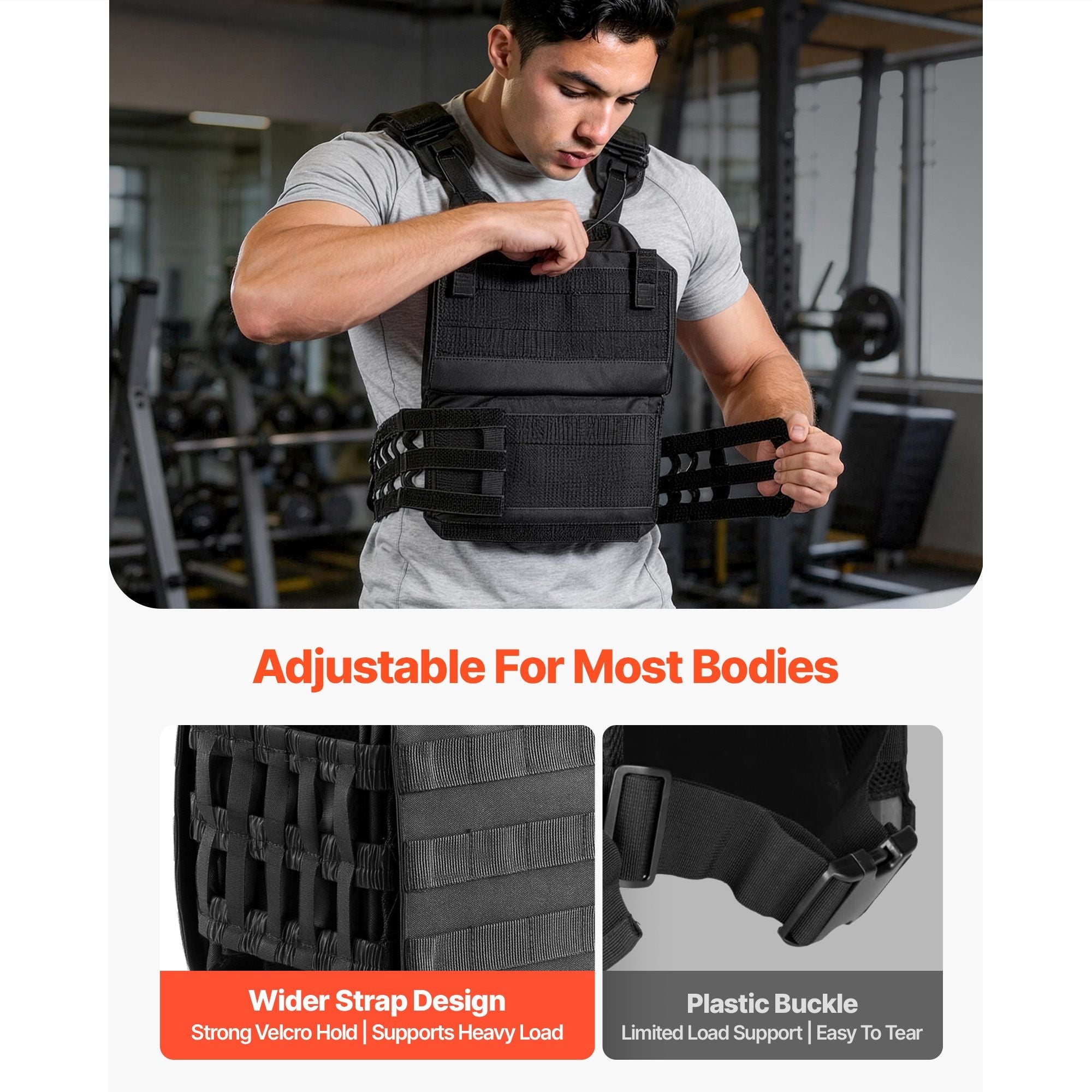 Berry Charmz weighted vest with shoulder pads and reflective stripe, designed for strength training, running, and fitness workouts.