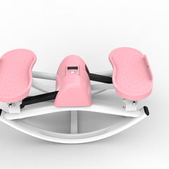 Berry Charmz lateral stepper exercise machine with resistance bands, anti-slip mat, and LCD monitor for home workouts.