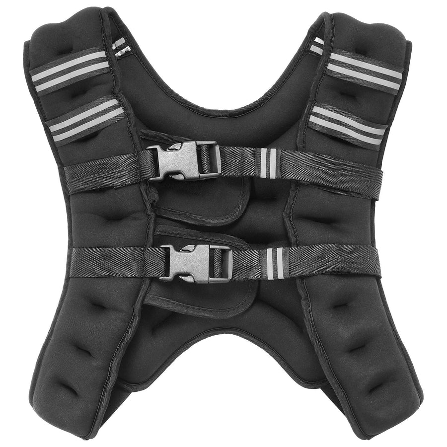 Berry Charmz 16 lbs weighted vest with reflective stripe, adjustable buckle, for strength training, running, and fitness activities.