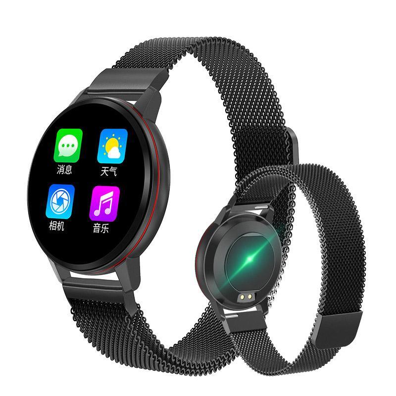 Stevvex smart wristband watch with modern luxury design, waterproof fitness tracker for women and men, casual fashion accessory.