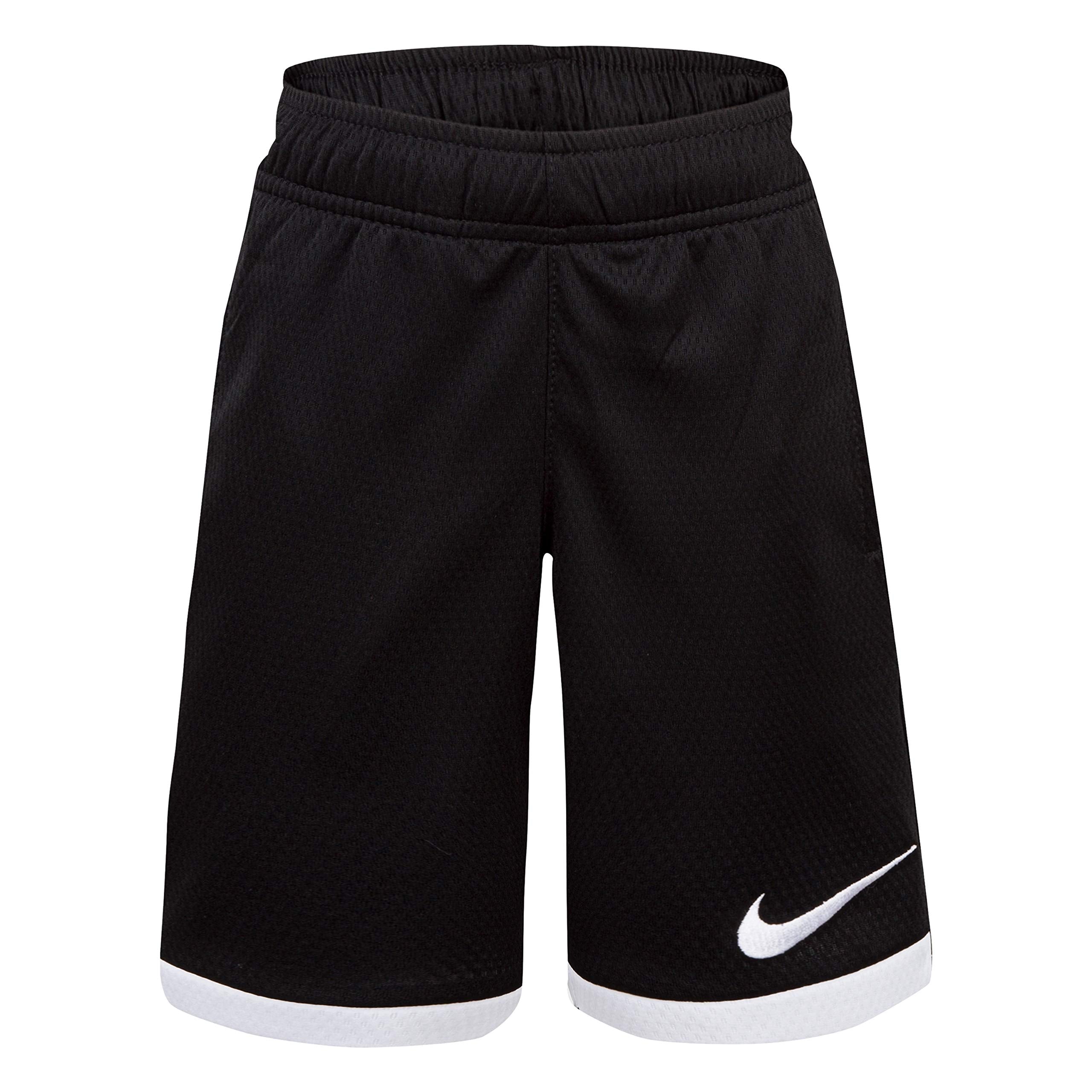 Black Nike toddler boys' Dri-FIT Trophy Shorts in size 2T, featuring comfortable athletic design for active children.