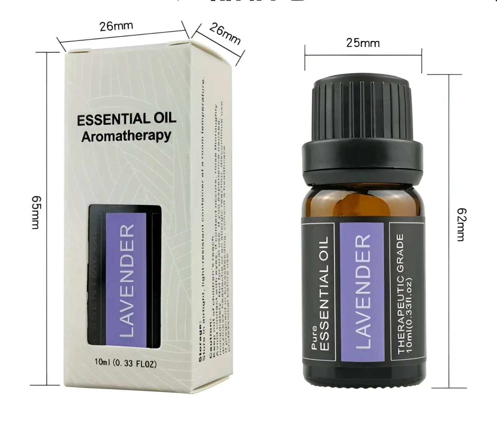 Set of ARBA Global essential oils in 10ml bottles, ideal for aromatherapy and relaxation in beauty and personal care routines.
