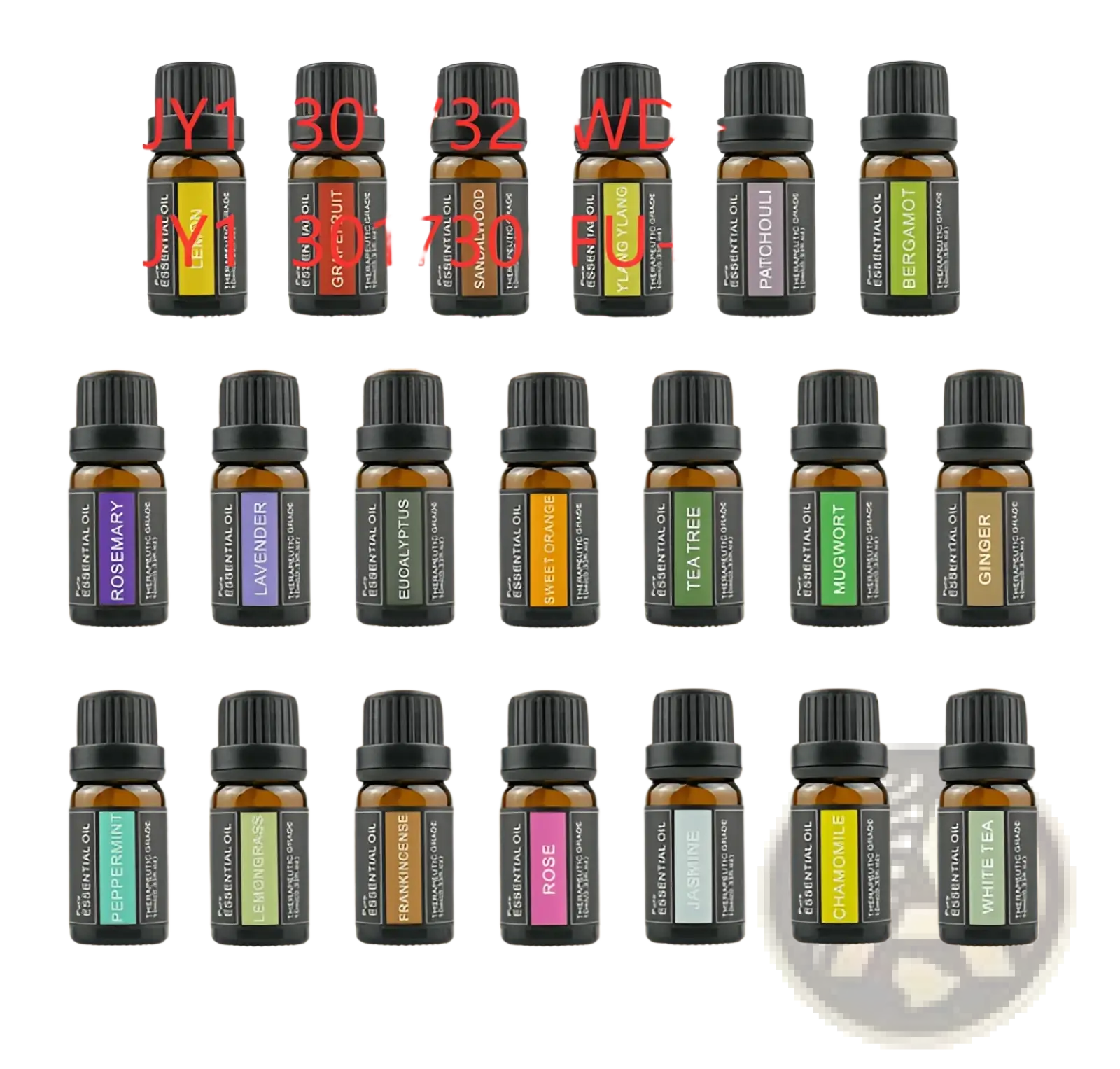 ARBA Global essential oil aromatherapy set with 10ml fragrance bottles, suitable for relaxation and personal care.