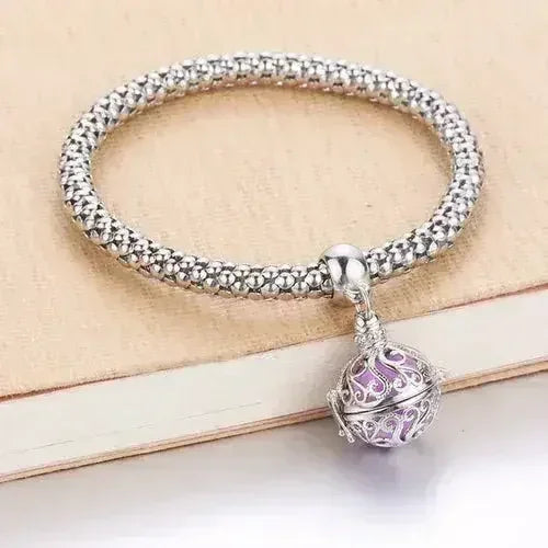 Femstylo aromatherapy bracelet with locket for essential oils, stylish jewelry piece with scent diffusion feature.