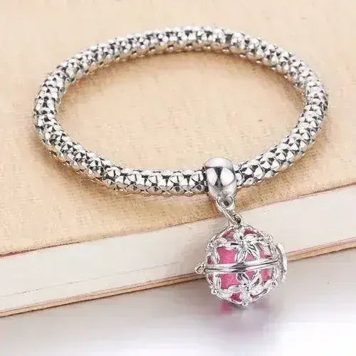 Femstylo locket aromatherapy bracelet with essential oil diffuser, stylish jewelry with space for essential oils.