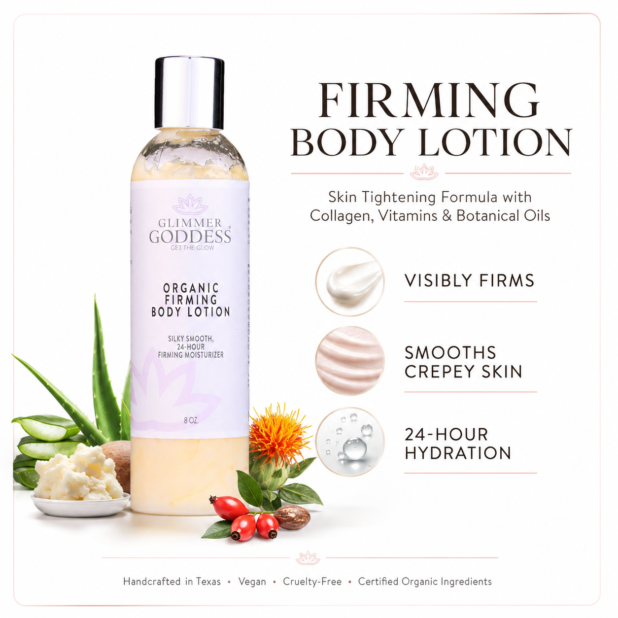 Organic Firming Body Lotion – Skin Tightening Formula