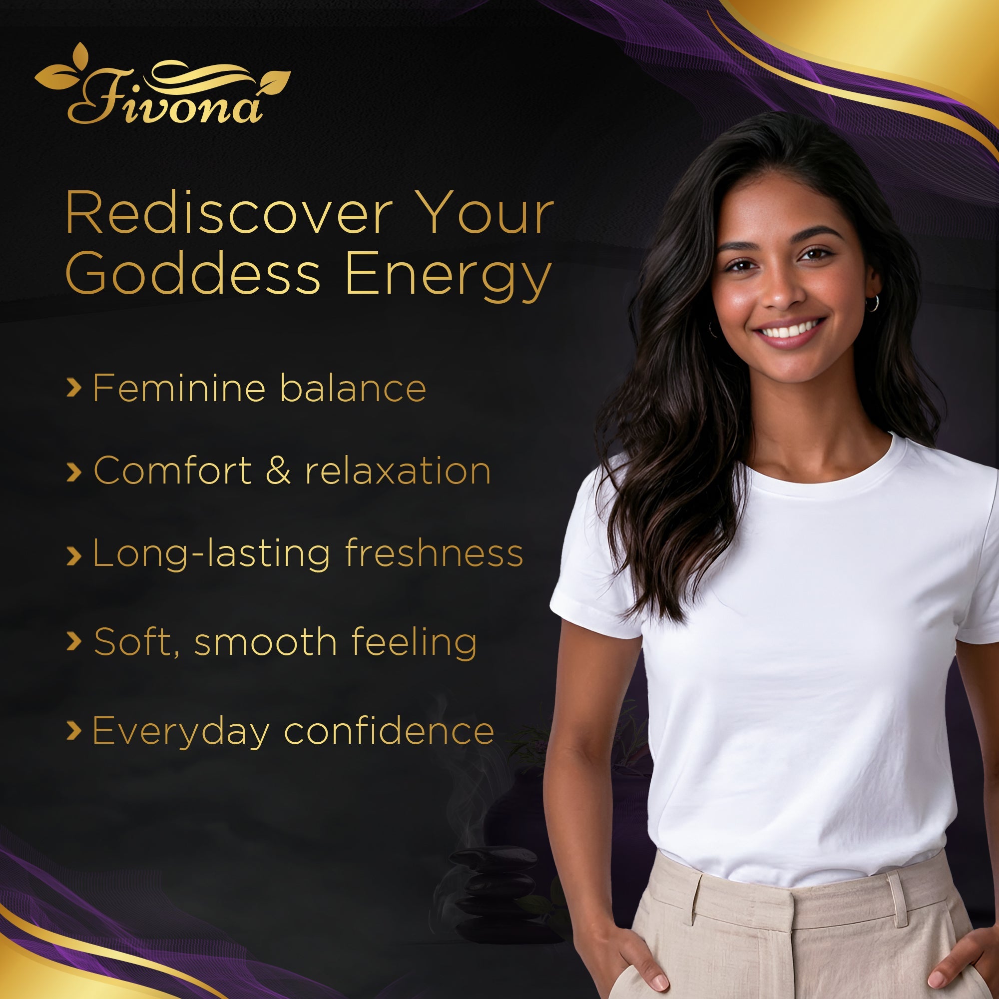 Premium 4-in-1 Yoni Care Kit by Fivona.com with natural health and wellness products for intimate care.